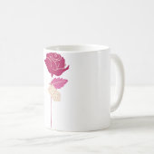 Mug Musique de conception rose (Devant droit)