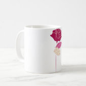 Mug Musique de conception rose (Devant gauche)