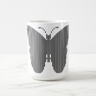 Mug Musique de conception vectorielle papillon