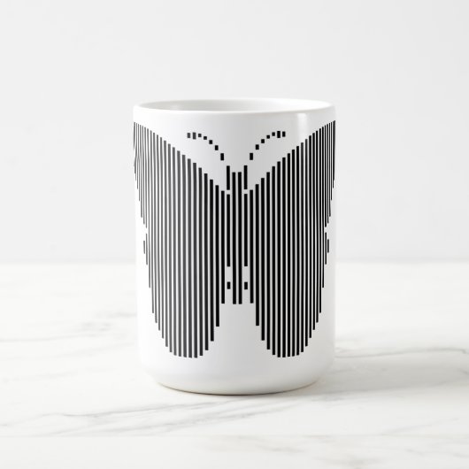 Mug Musique de conception vectorielle papillon (Centre)