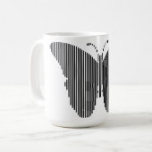 Mug Musique de conception vectorielle papillon (Devant gauche)