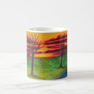 Mug Musique de coucher de soleil de parties scintillan