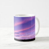 Mug Musique de coucher de soleil du ciel pourpre (Devant droit)