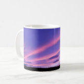 Mug Musique de coucher de soleil du ciel pourpre (Devant gauche)