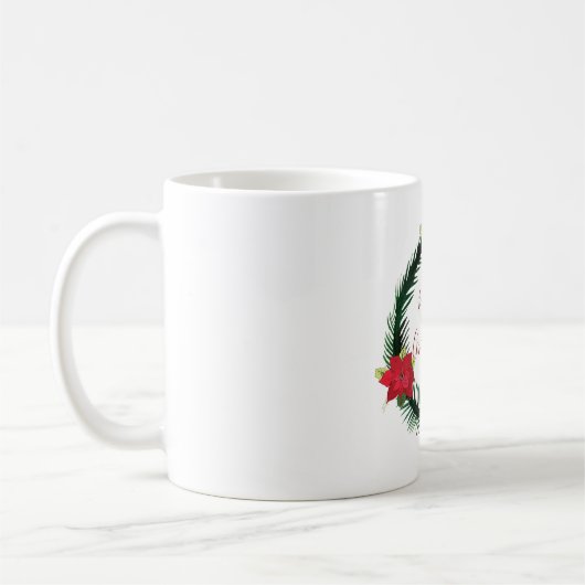 Mug Musique de couronne de Noël (Gauche)