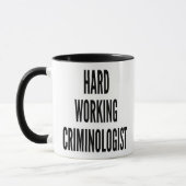Mug Musique de Criminologue au travail difficile (Gauche)