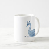Mug Musique de cygne bleu (Devant droit)