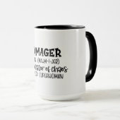 Mug Musique de définition de Momager (Devant droit)