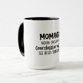 Mug Musique de définition de Momager (Devant gauche)