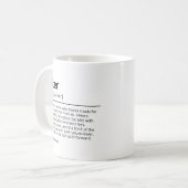 Mug Musique de définition de randonneur personnalisée  (Devant gauche)