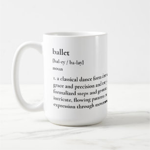 Mug Musique de définition minimaliste de ballet