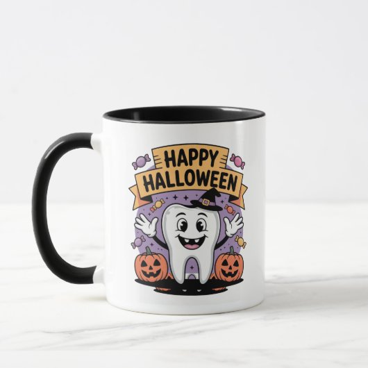 Mug Musique de dentiste d'Halloween (Gauche)