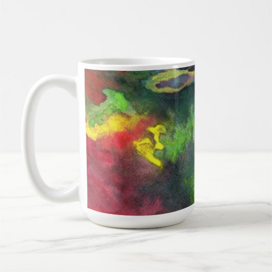 Mug Musique de design de fusion rouge (Gauche)