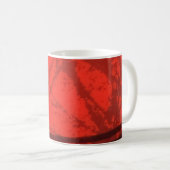Mug Musique de design rouge et noir (Devant droit)