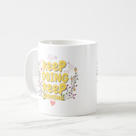 Mug Musique de devis motivationnelle (Devant gauche)
