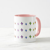 Mug Musique de diamant arc-en-ciel (Devant droit)