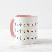 Mug Musique de diamant arc-en-ciel (Devant gauche)