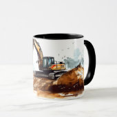 Mug Musique de Digger personnalisée (Devant droit)