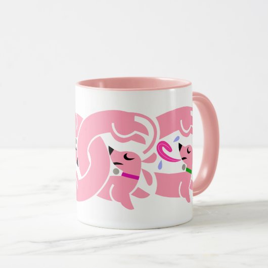 Mug Musique de Doxies tordues roses (Devant droit)