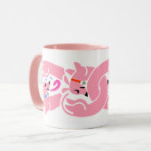 Mug Musique de Doxies tordues roses (Devant gauche)