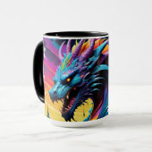 Mug Musique de dragon arc-en-ciel (Devant gauche)