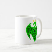 Mug Musique de dragon céleste vert (Devant droit)