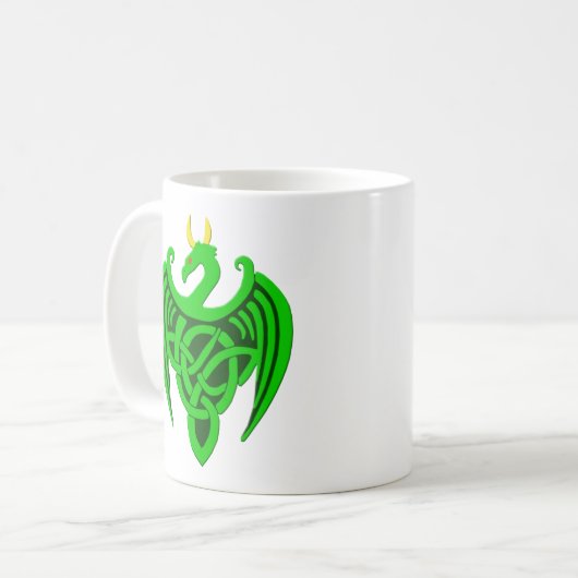 Mug Musique de dragon céleste vert (Devant gauche)