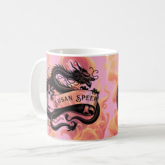 Mug Musique de dragon de feu (Devant gauche)