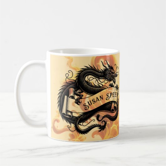 Mug Musique de dragon de feu (Gauche)