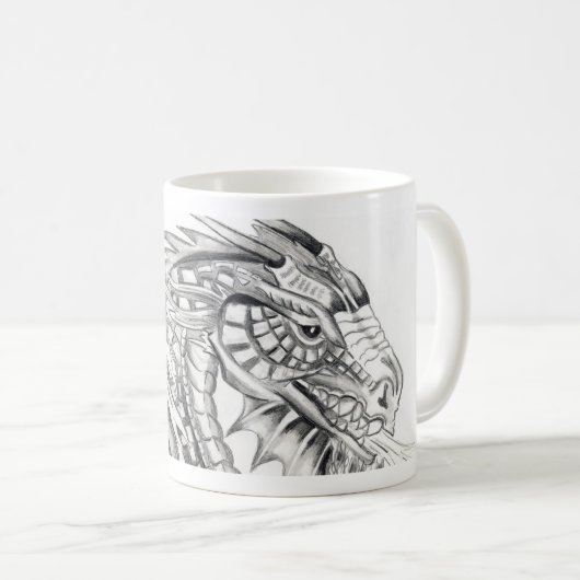 Mug Musique de dragon de feu (Devant droit)