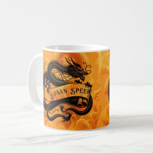 Mug Musique de dragon de feu (Devant gauche)