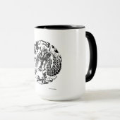 Mug Musique de dragon noir (Devant droit)