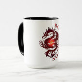 Mug Musique de dragon noir (Devant gauche)