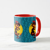 Mug Musique de dragon noir (Devant droit)