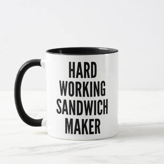 Mug Musique de fabrication de sandwich au travail diff (Gauche)