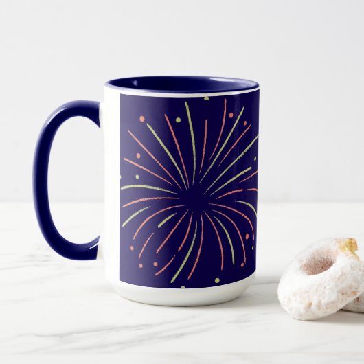 Mug Musique de feu bleu (Avec donut)