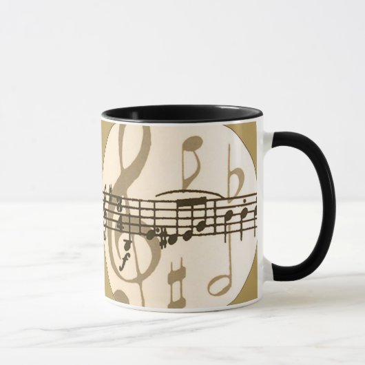 Mug Musique de feuille (Droite)