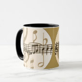 Mug Musique de feuille (Devant gauche)
