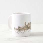 Mug Musique de feuille d'horizon de Pittsburgh (Devant gauche)