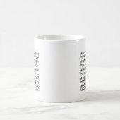 Mug Musique de feuille par Bach (Centre)
