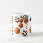 Mug Musique de filet de basketball de pingouin (Centre)