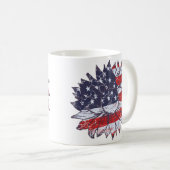 Mug Musique de fleurs patriotique (Devant droit)