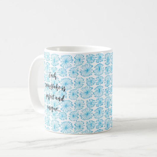 Mug Musique de flocon de neige (Devant gauche)