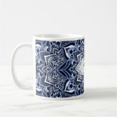 Mug Musique de flocon de neige bleu Mandala (Gauche)