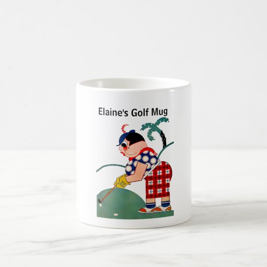 Mug Musique de golf personnalisée (Centre)