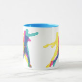 Mug Musique de golf sur disque de lecteur CMYK (Centre)