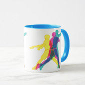 Mug Musique de golf sur disque de lecteur CMYK (Devant droit)