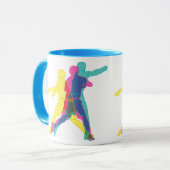 Mug Musique de golf sur disque de lecteur CMYK (Devant gauche)