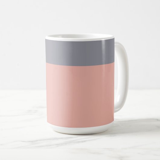 Mug Musique de gris et de corail (Devant droit)
