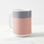Mug Musique de gris et de corail (Devant gauche)